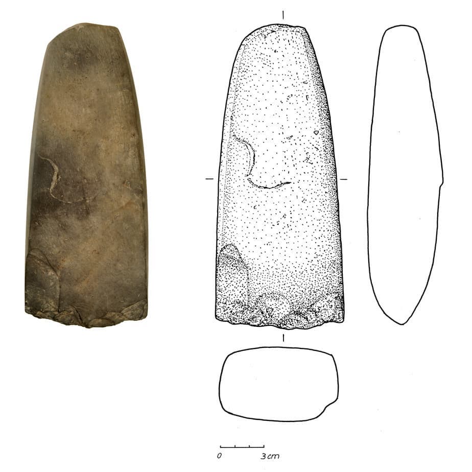 Felsgesteinbeil aus Bad Oeynhausen ©LWL-Archäologie für Westfalen/C. Hildebrand